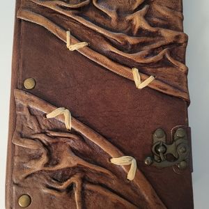 Handmade Brown Leather Journal. 5"x7". Brand New.